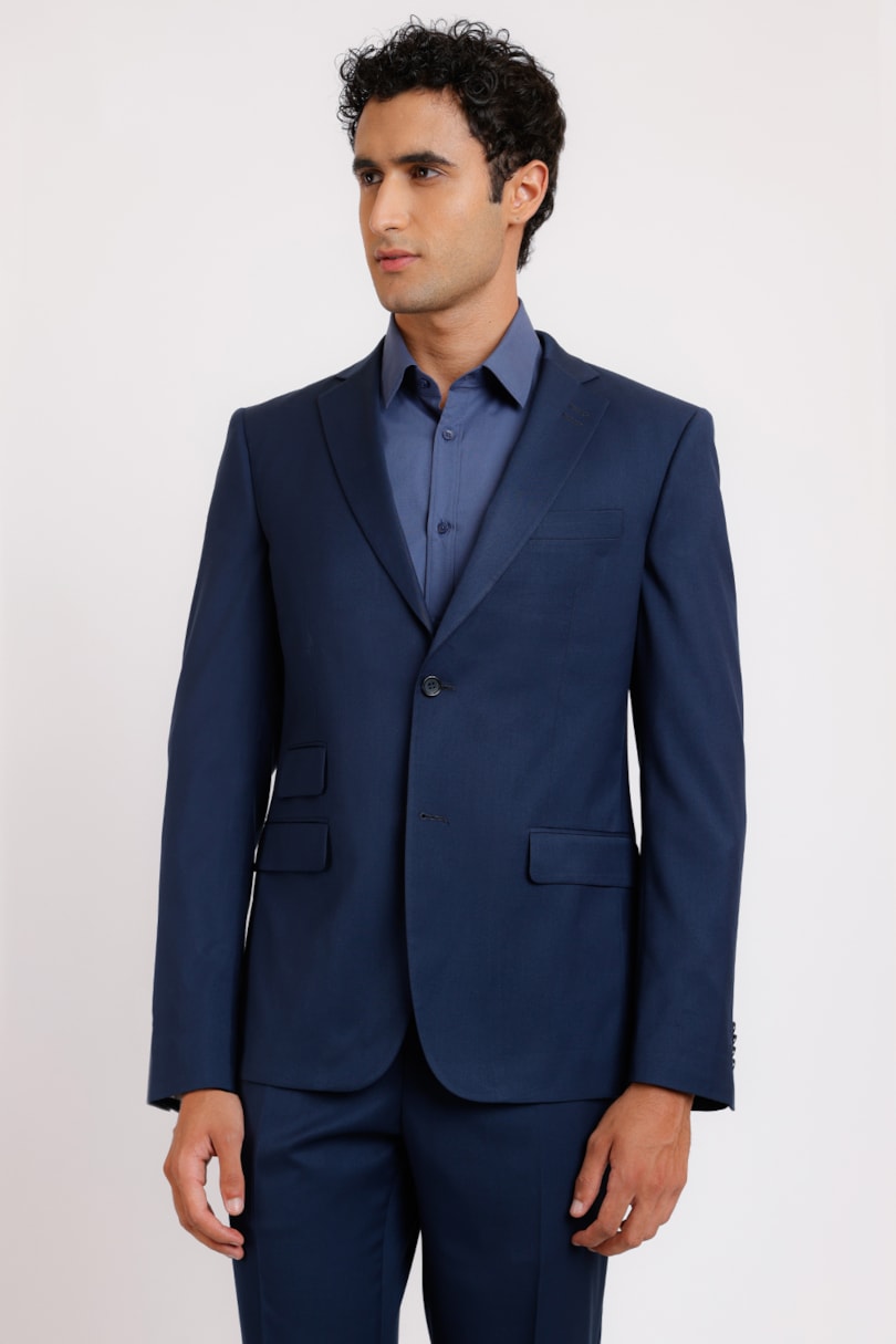 Costume Poliviscose Super Slim Azul