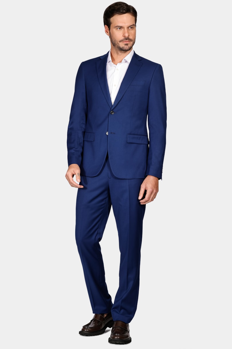Costume Poliviscose Super Slim Azul Médio