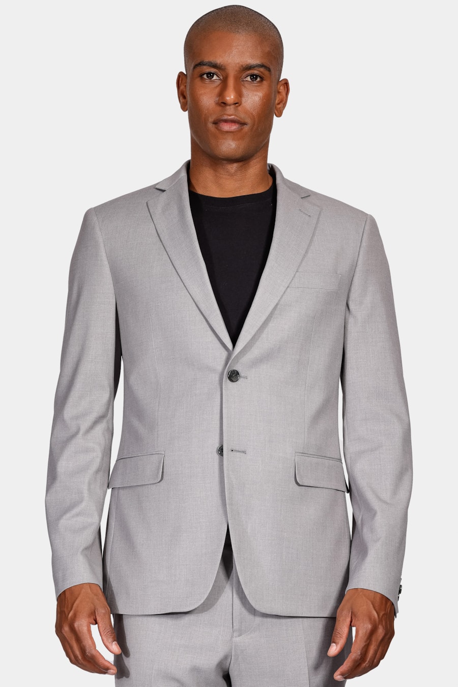 Costume Poliviscose Super Slim Cinza Claro — foto 1 de 13