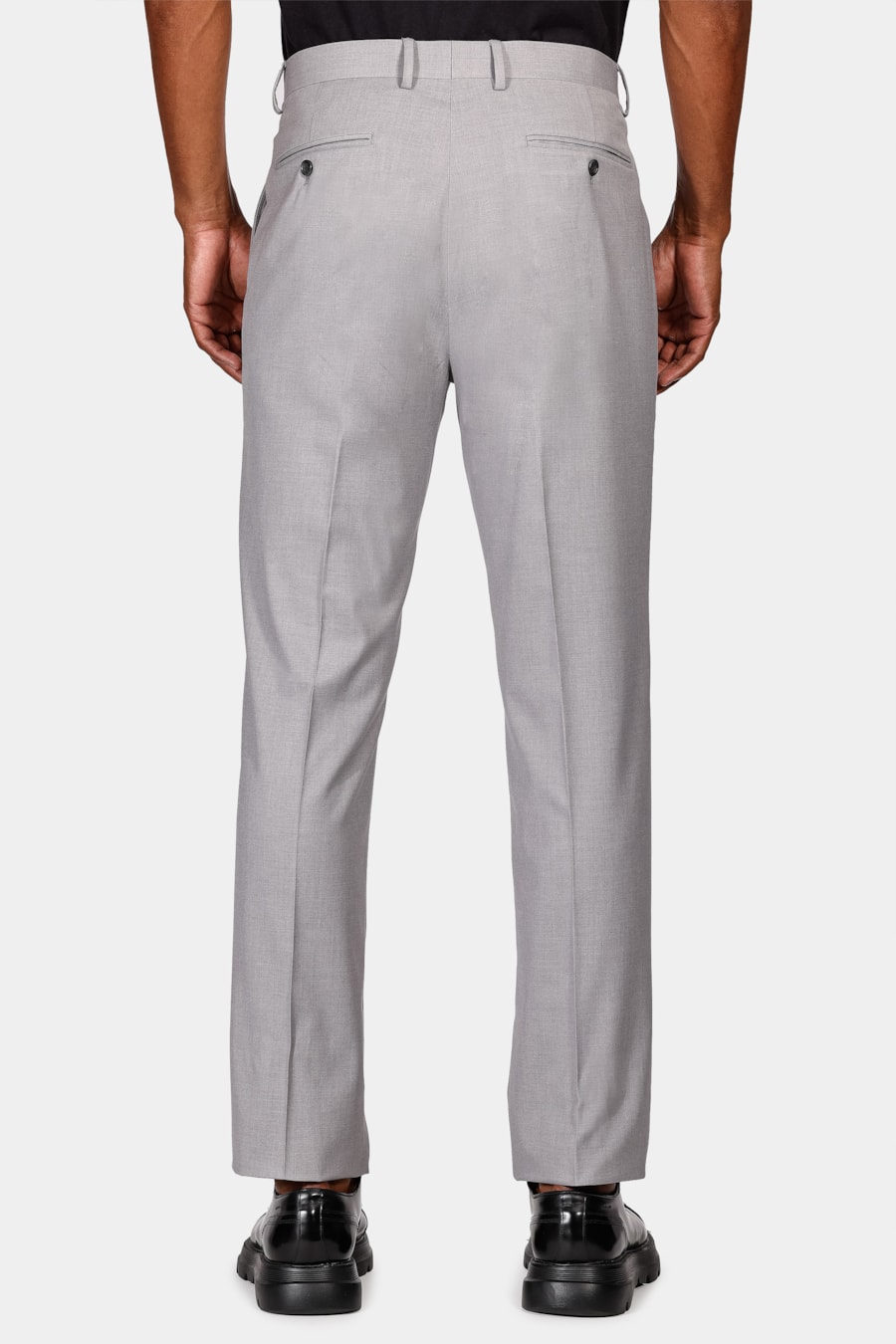 Costume Poliviscose Super Slim Cinza Claro — foto 10 de 13