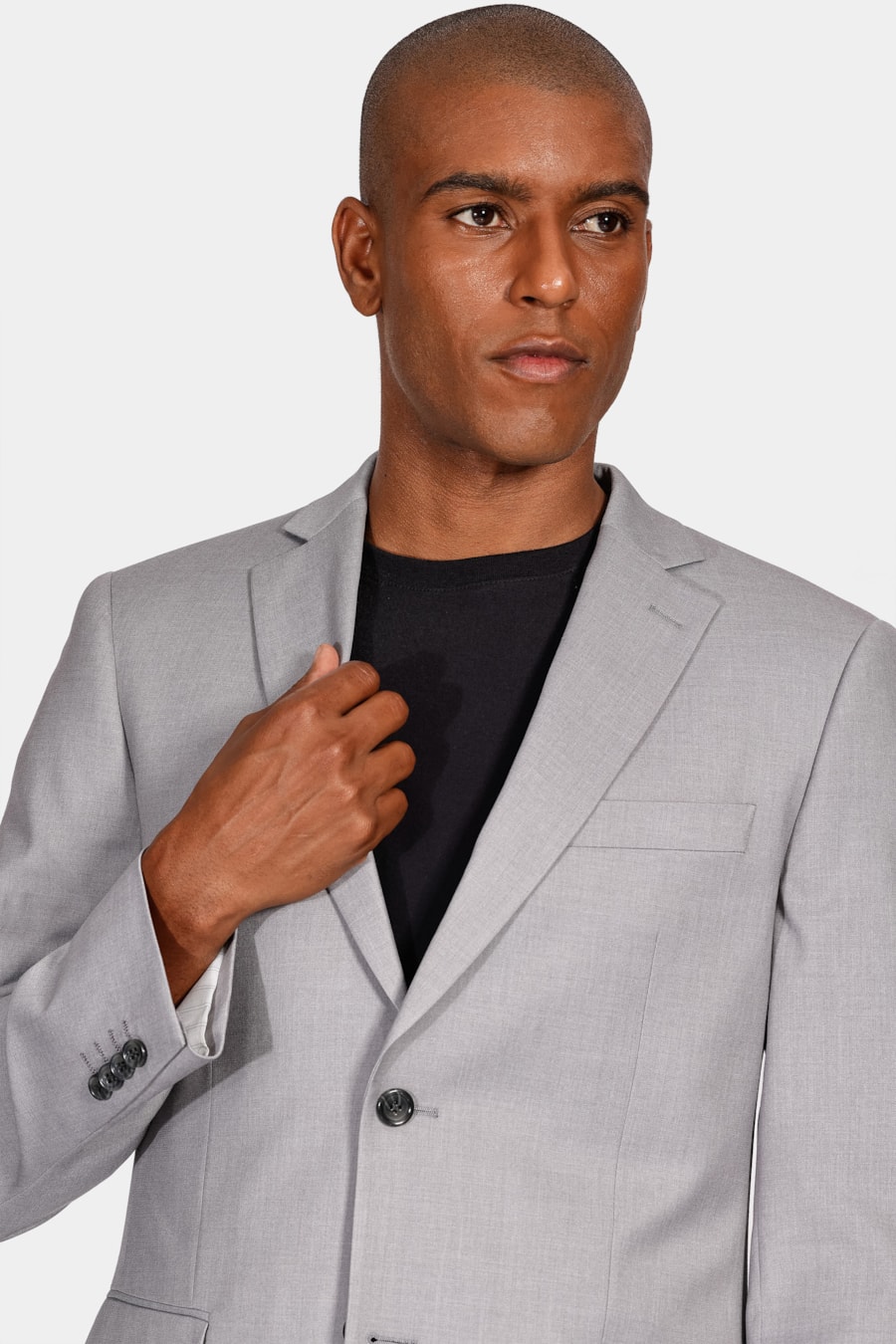 Costume Poliviscose Super Slim Cinza Claro — foto 3 de 13