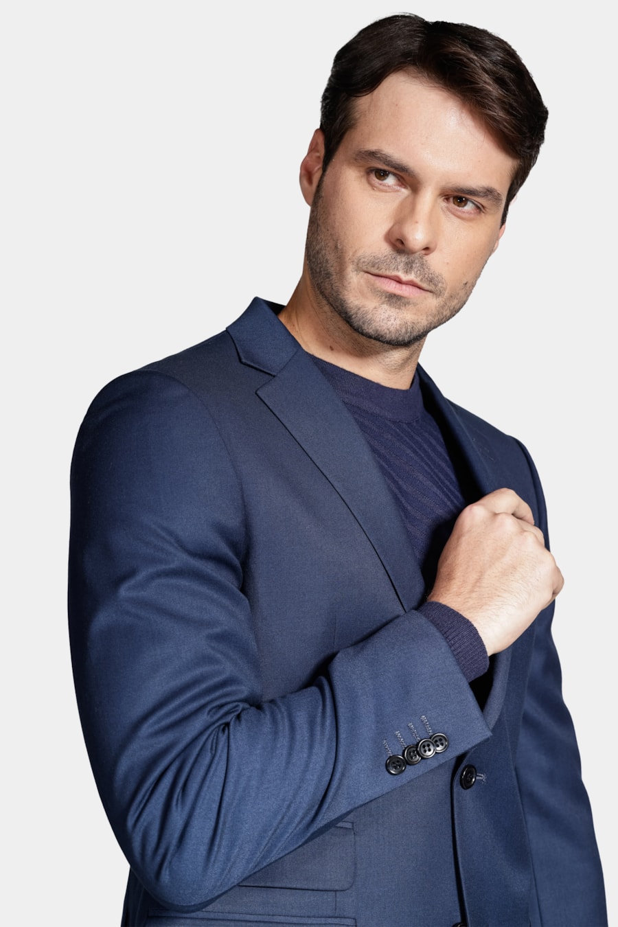 Costume Poliviscose Super Slim Marinho — foto 3 de 11