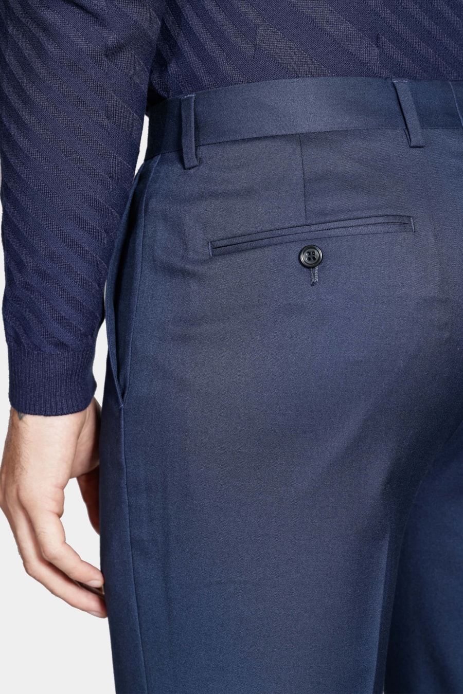 Costume Poliviscose Super Slim Marinho — foto 8 de 11