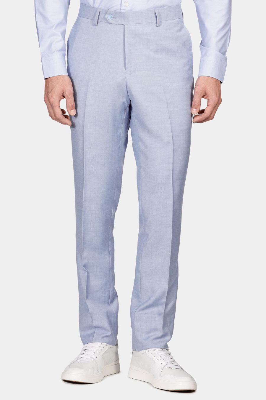 Costume Pv Falso Liso Super Slim Azul Claro — foto 7 de 13