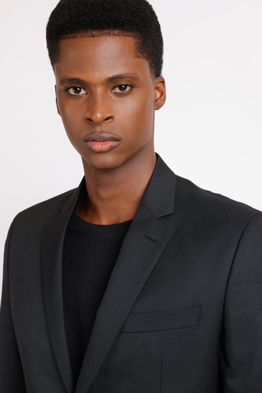 Costume Risca Surton Poliviscose Super Slim Preto — foto 1 de 6