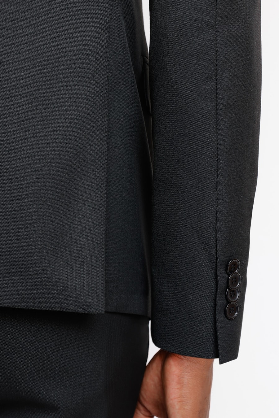 Costume Risca Surton Poliviscose Super Slim Preto — foto 2 de 6