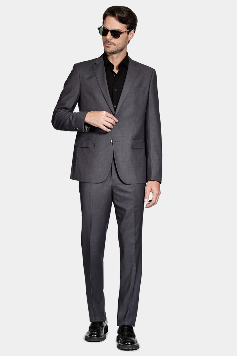 Costume Super Slim Liso Grafite