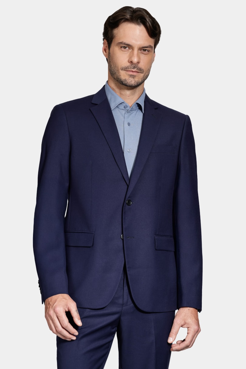 Costume Super Slim Liso Marinho