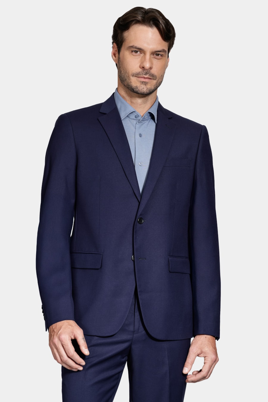 Costume Super Slim Liso Marinho — foto 1 de 9