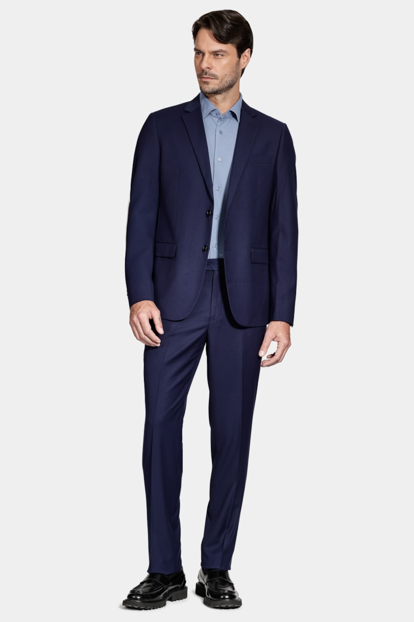 Costume Super Slim Liso Marinho