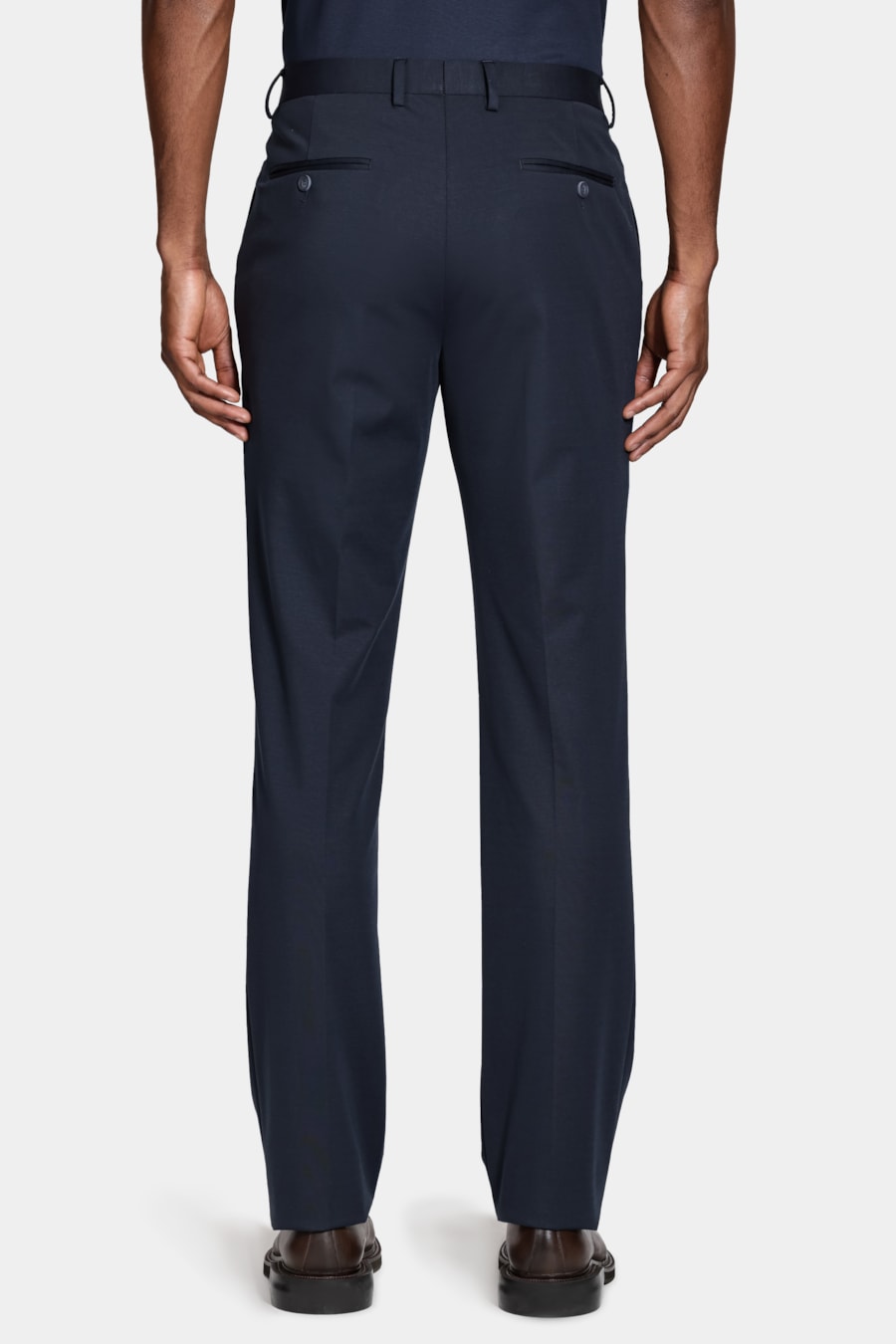 Costume Super Slim Malha Tencel Marinho — foto 8 de 10