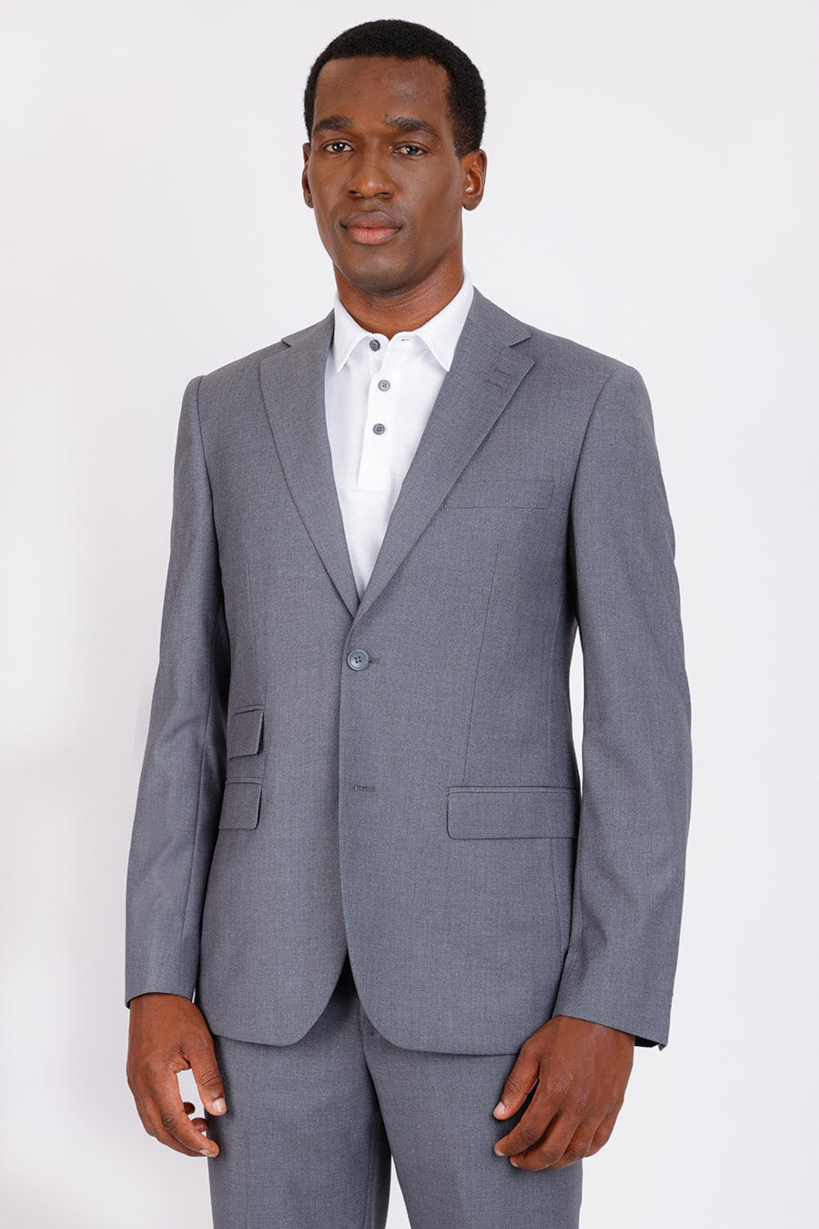 Costume Super Slim Poliviscose Cinza — foto 1 de 9