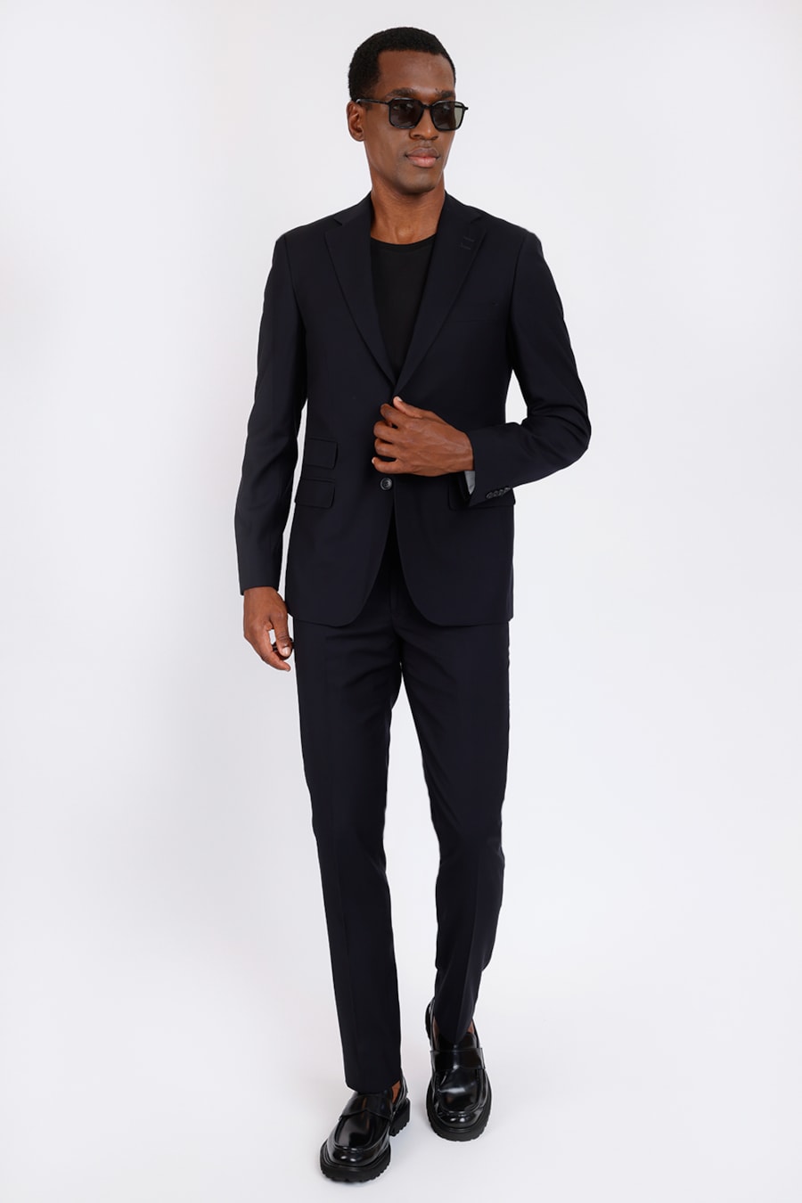 Costume Super Slim Poliviscose Marinho — foto 2 de 8