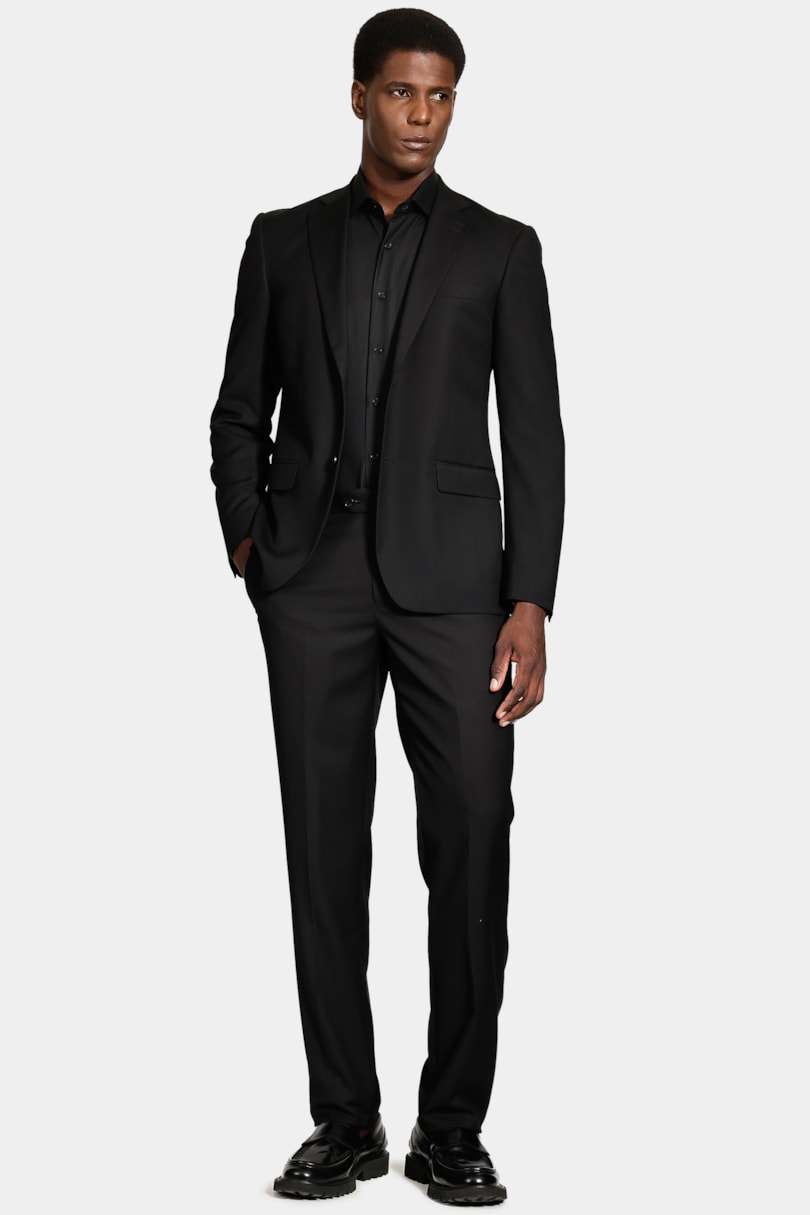 Costume Super Slim Poliviscose Preto