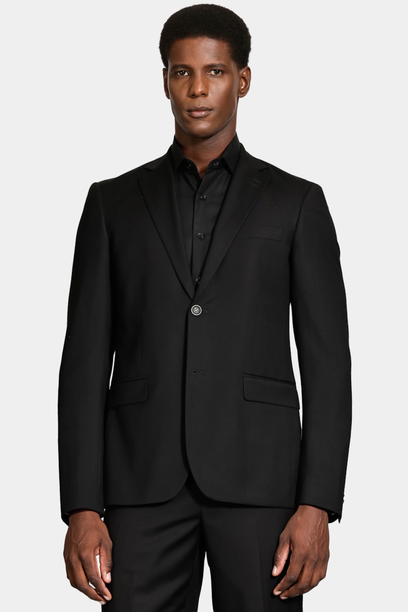 Costume Super Slim Poliviscose Preto
