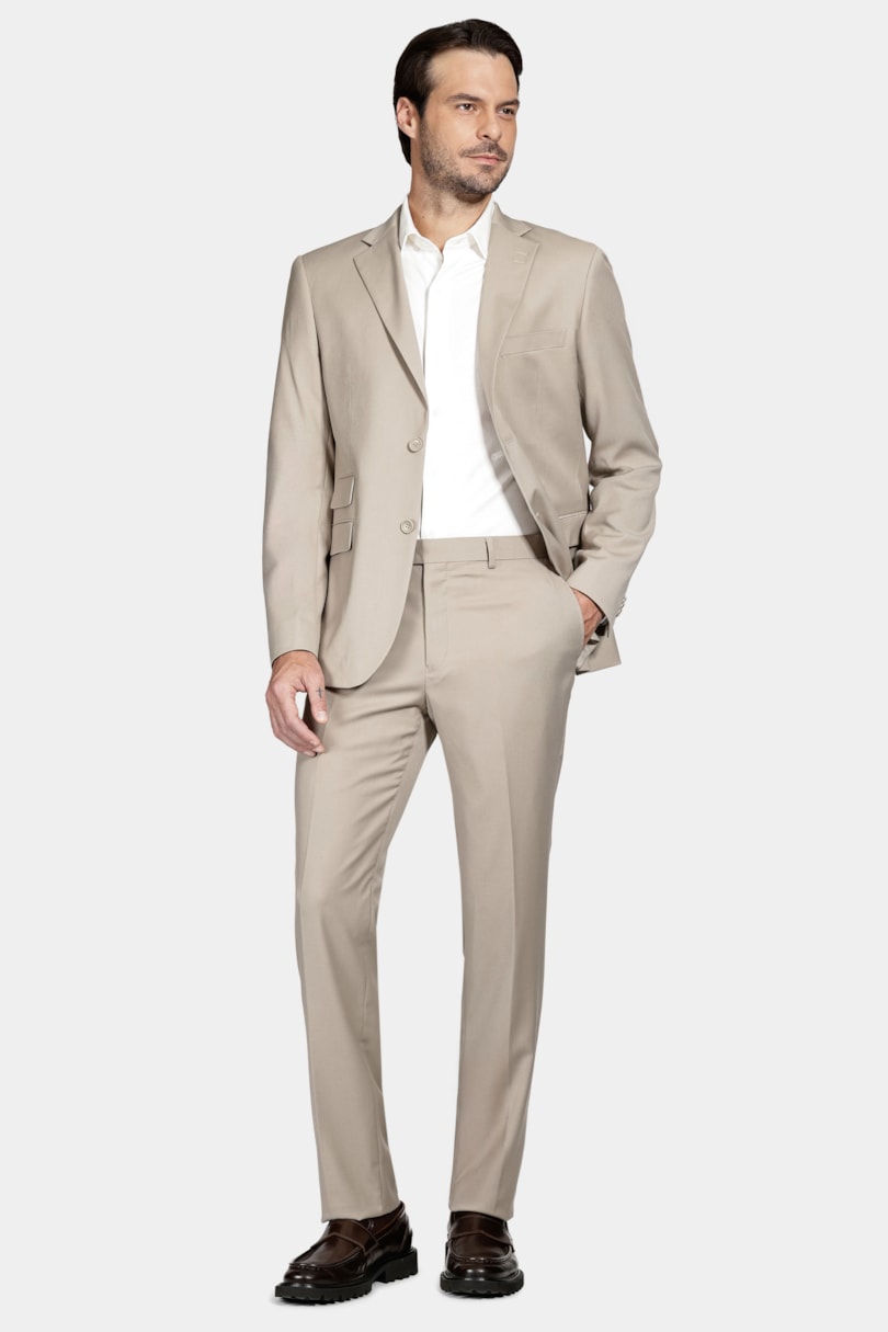 Costume Super Slim Viscose Areia