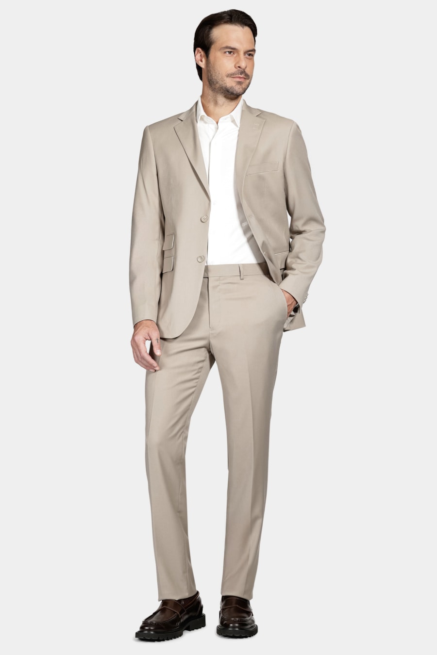 Costume Super Slim Viscose Areia — foto 2 de 10
