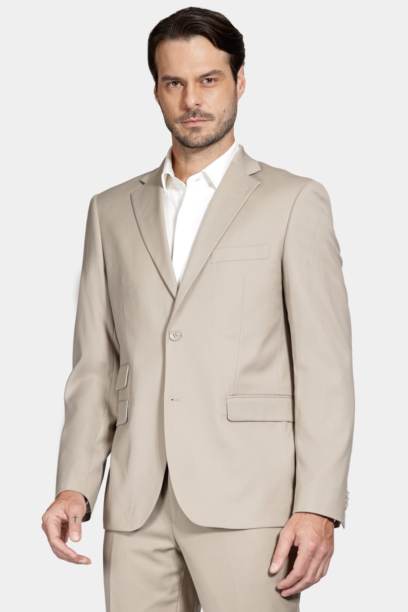 Costume Super Slim Viscose Areia