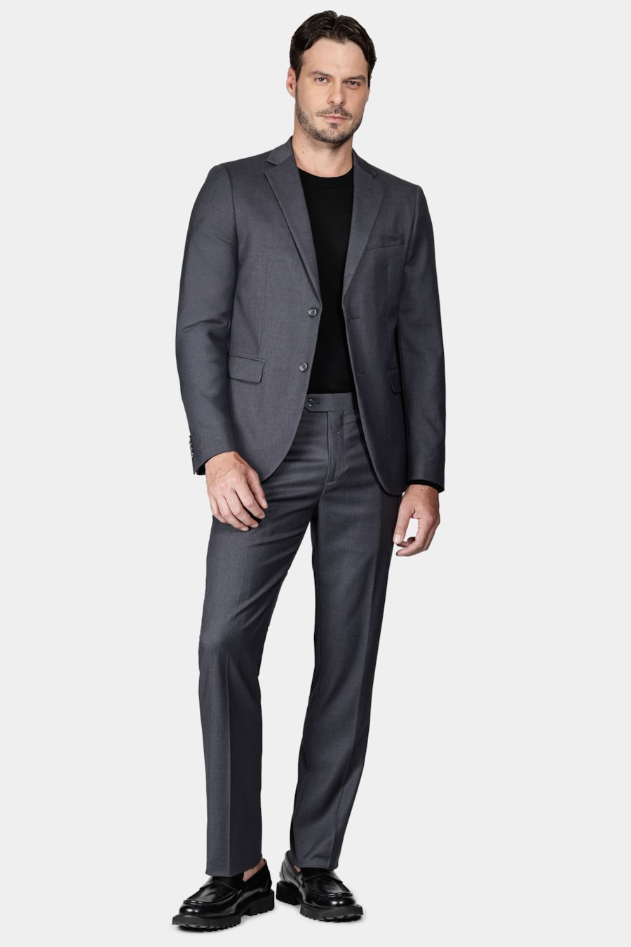 Costume Super Slim Viscose Chumbo — foto 2 de 10