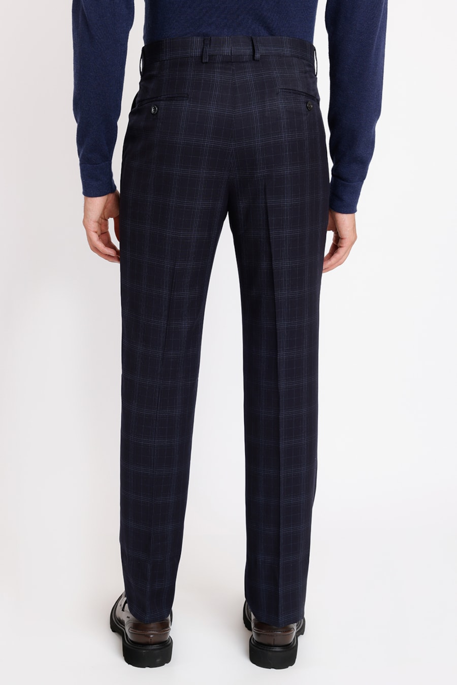 Costume Xadrez Super Slim Marinho — foto 6 de 6