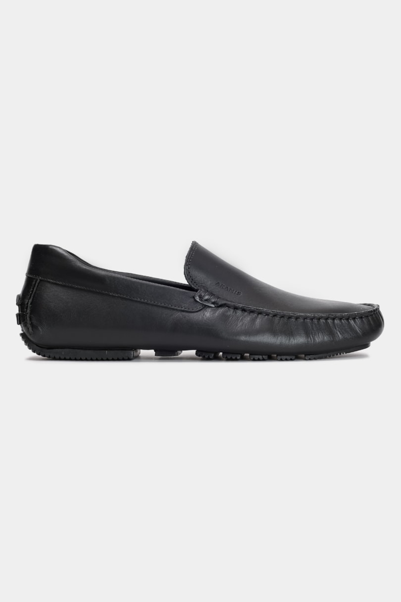 Drive de Couro Liso Preto