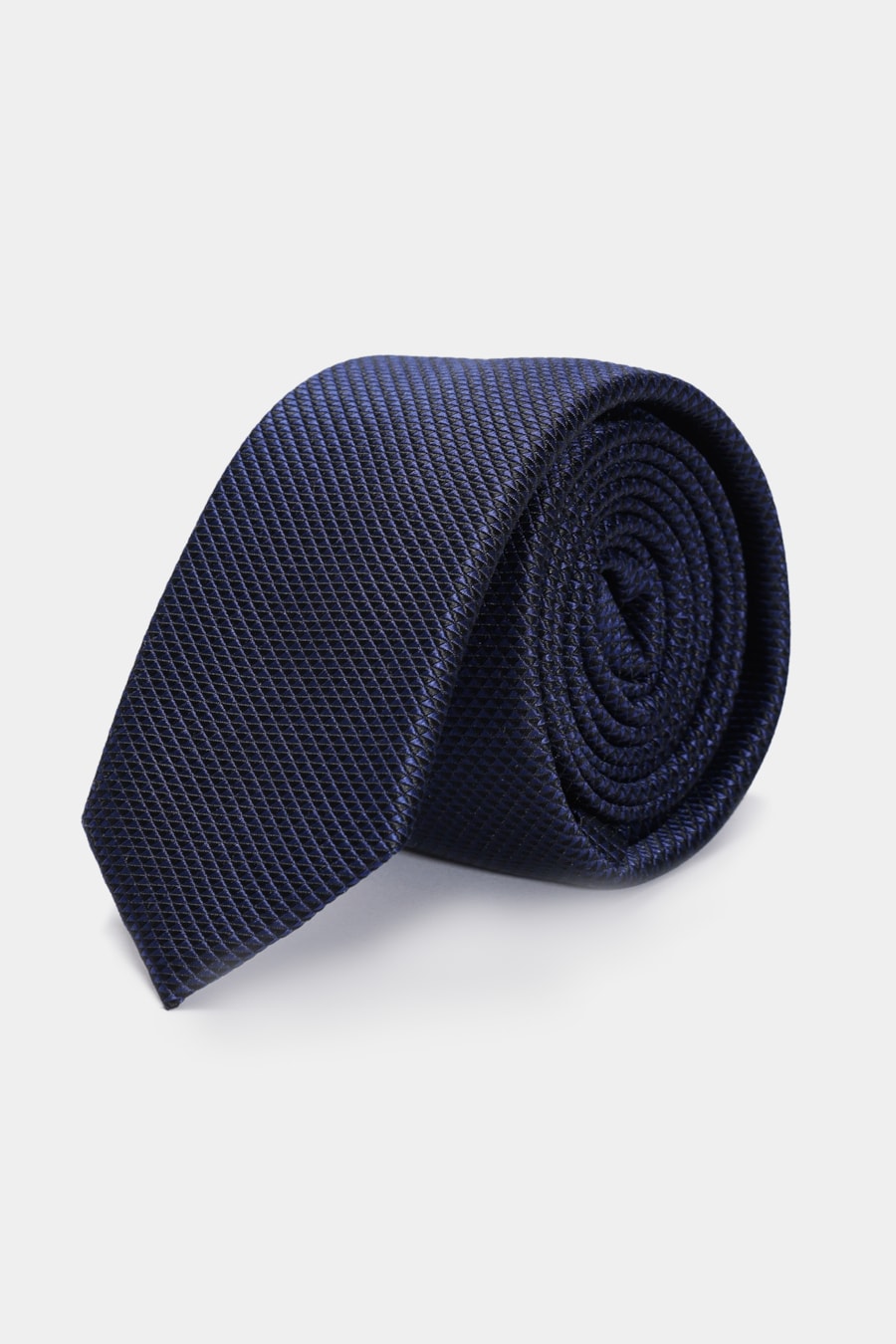Gravata Jacquard Seda Diamond Marinho — foto 1 de 4