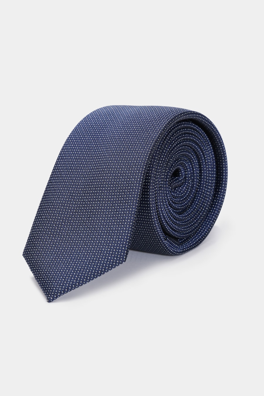 Gravata Jacquard Seda Dots Azul — foto 1 de 4