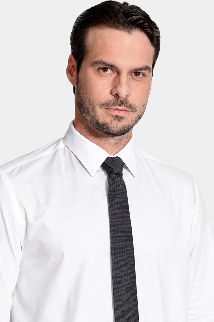 Gravata Jacquard Seda Dots Preto — foto 2 de 4
