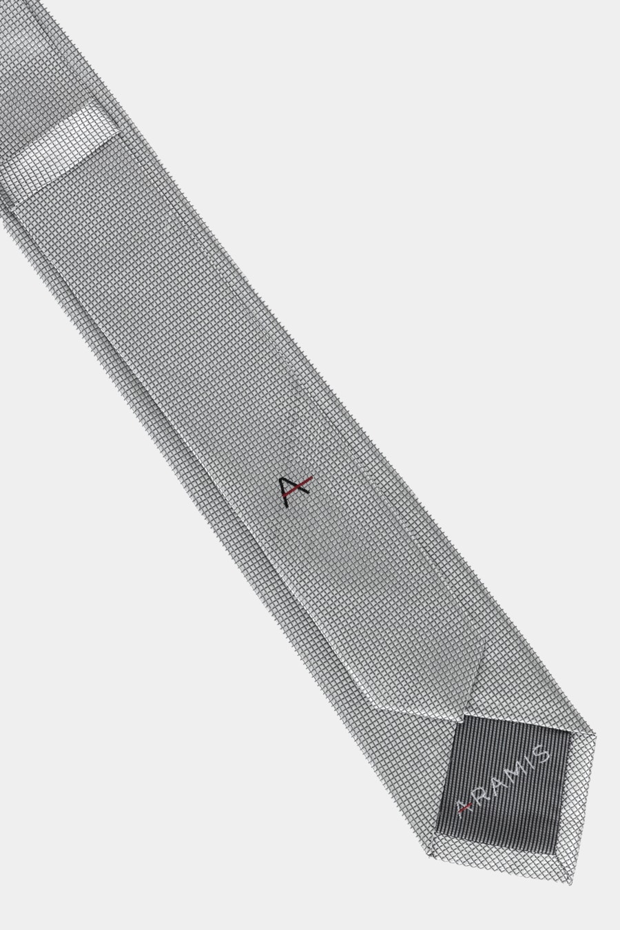 Gravata Jacquard Seda Grade Cinza — foto 3 de 3