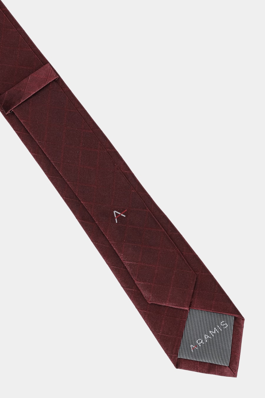 Gravata Jacquard Seda Lines Bordeaux — foto 3 de 3