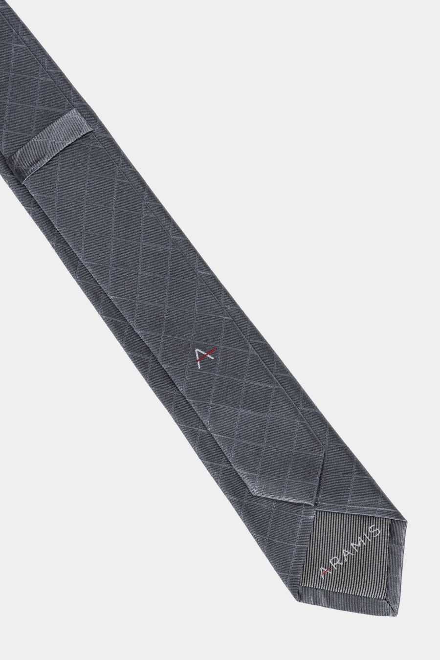 Gravata Jacquard Seda Lines Cinza — foto 3 de 3