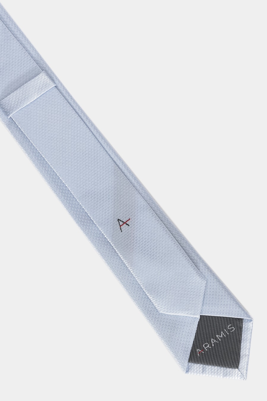 Gravata Jacquard Seda Losangos Azul Claro — foto 3 de 3