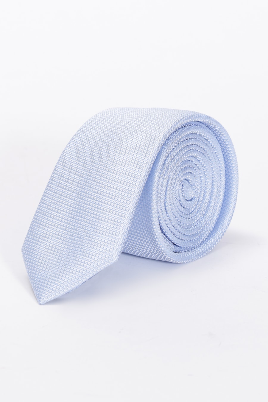Gravata Jacquard Seda Spine Azul Claro — foto 1 de 4