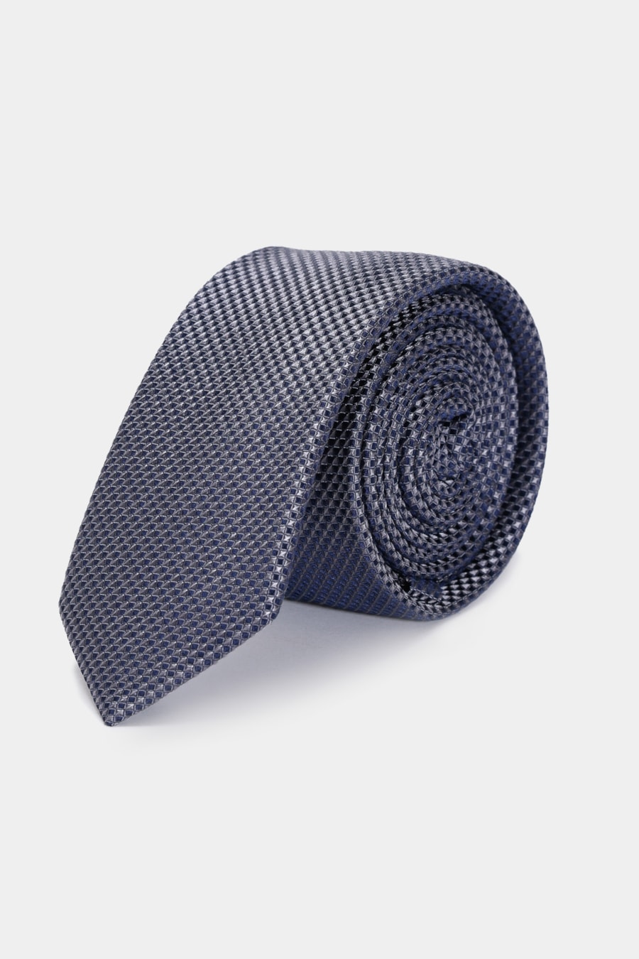 Gravata Jacquard Seda Square Cinza — foto 1 de 4