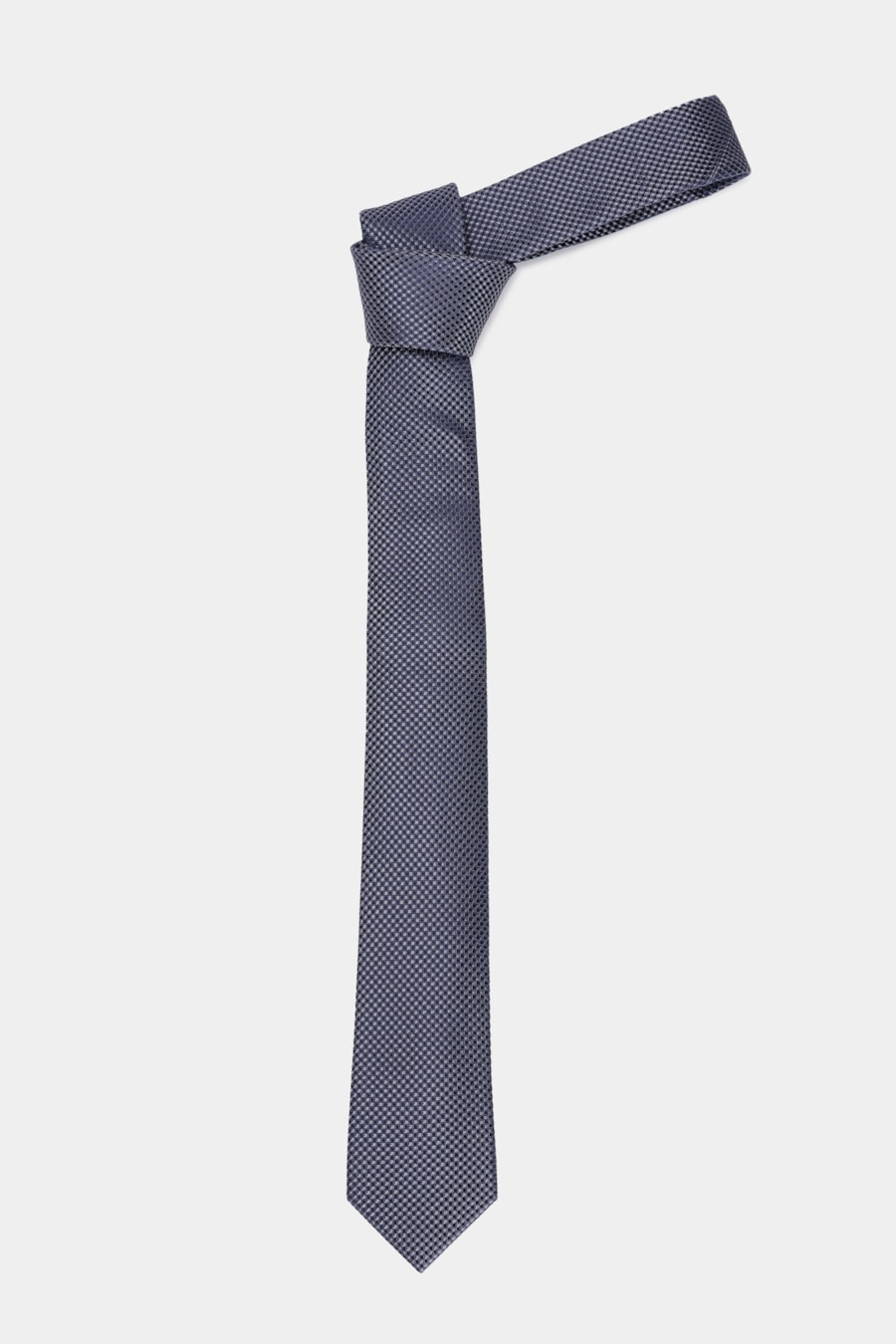 Gravata Jacquard Seda Square Cinza — foto 4 de 4