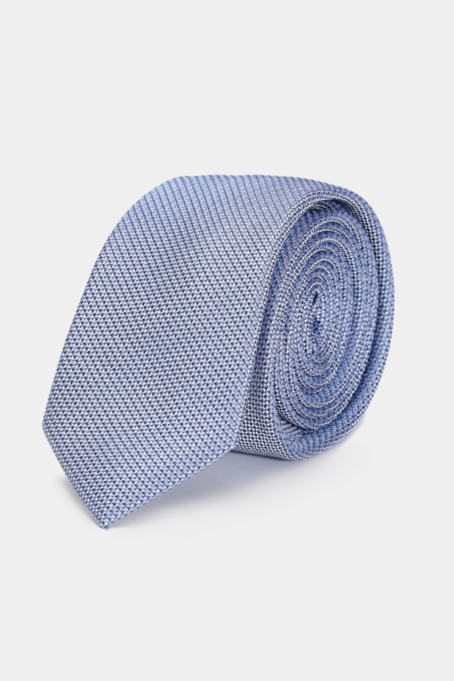 Gravata Jacquard Seda Star Azul Claro — foto 1 de 4