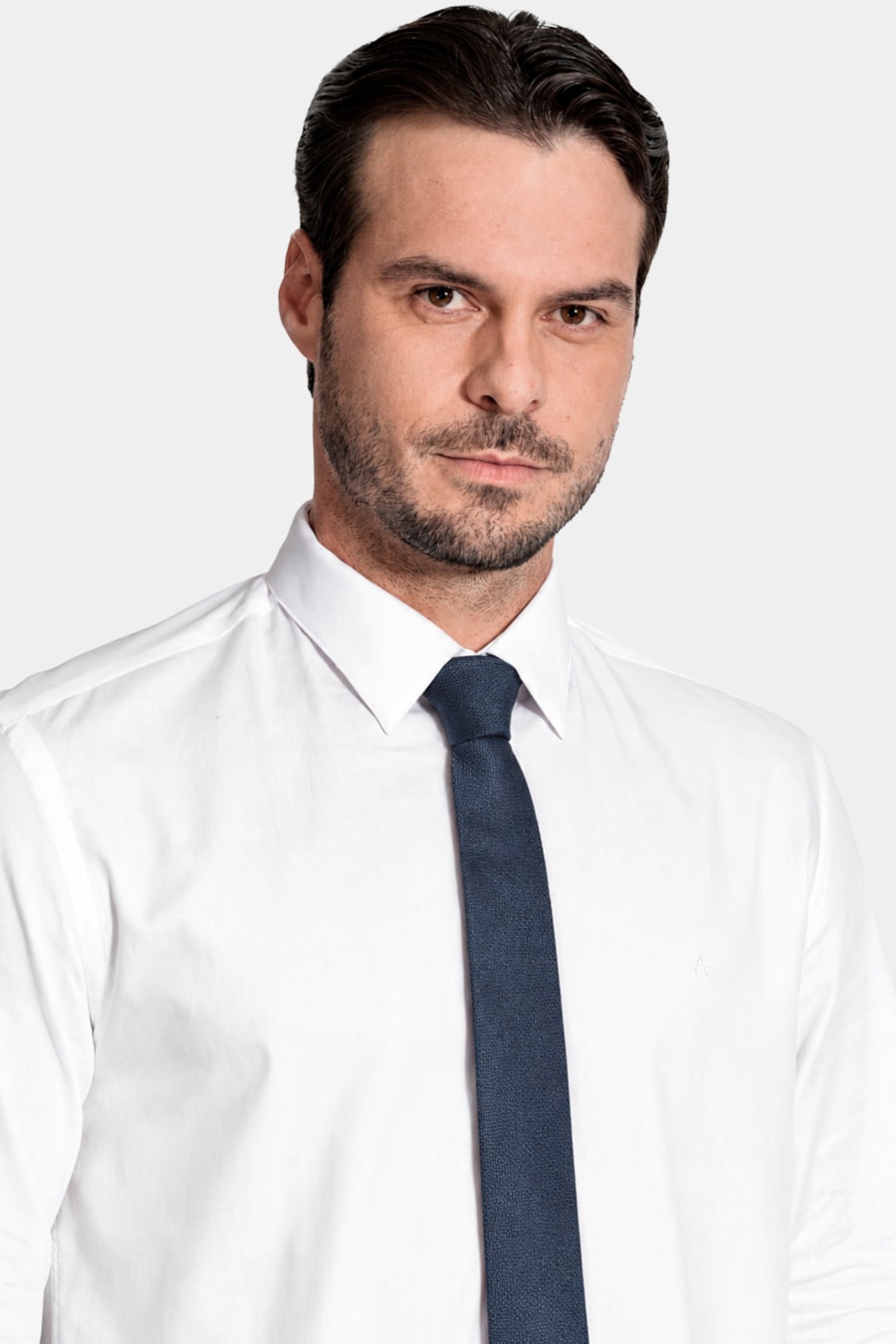 Gravata Jacquard Seda Star Marinho — foto 2 de 4