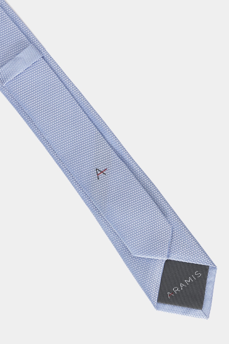Gravata Jacquard Seda Textura Azul Claro — foto 3 de 3
