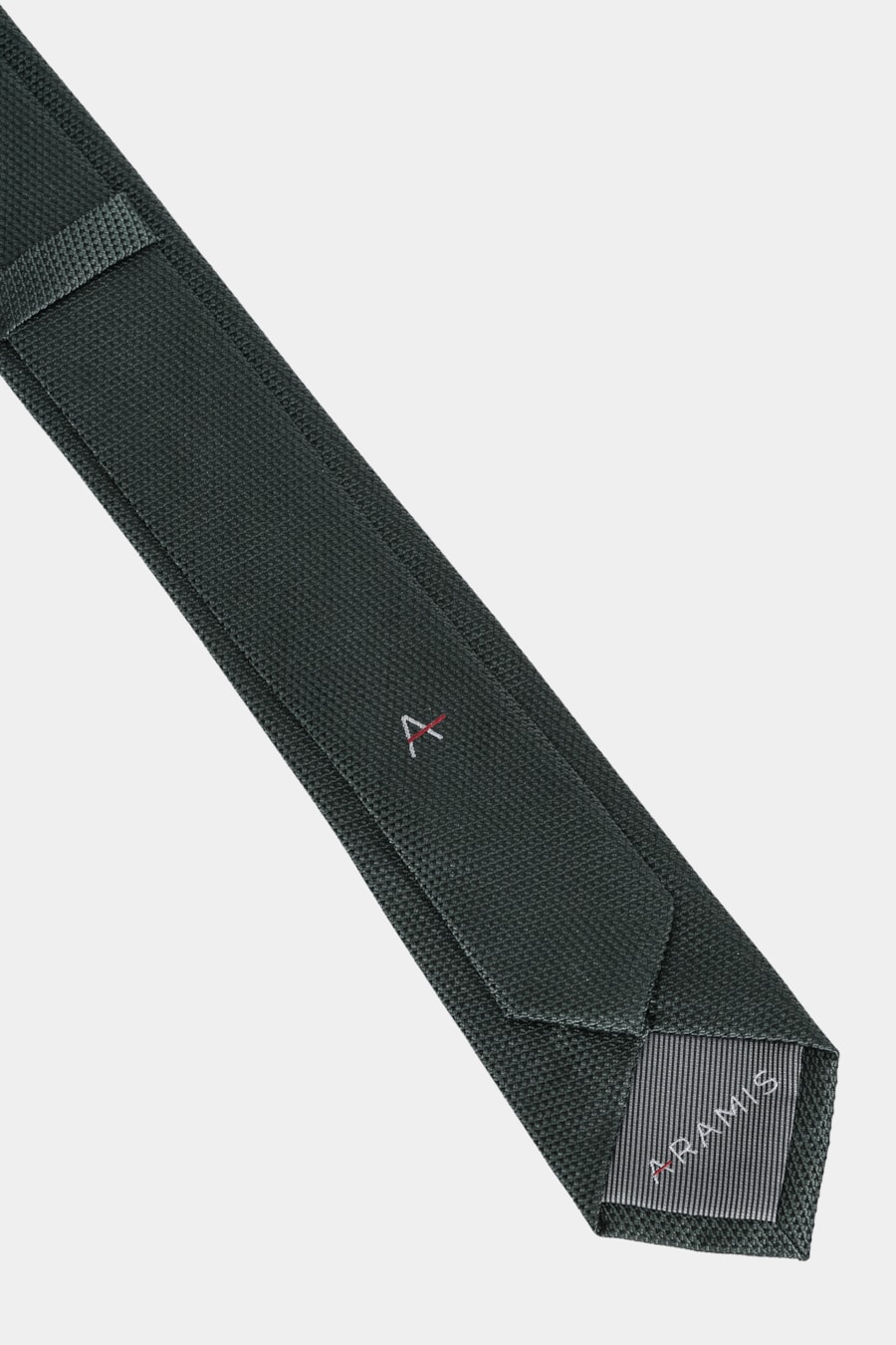 Gravata Jacquard Seda Textura Verde Escuro — foto 3 de 3