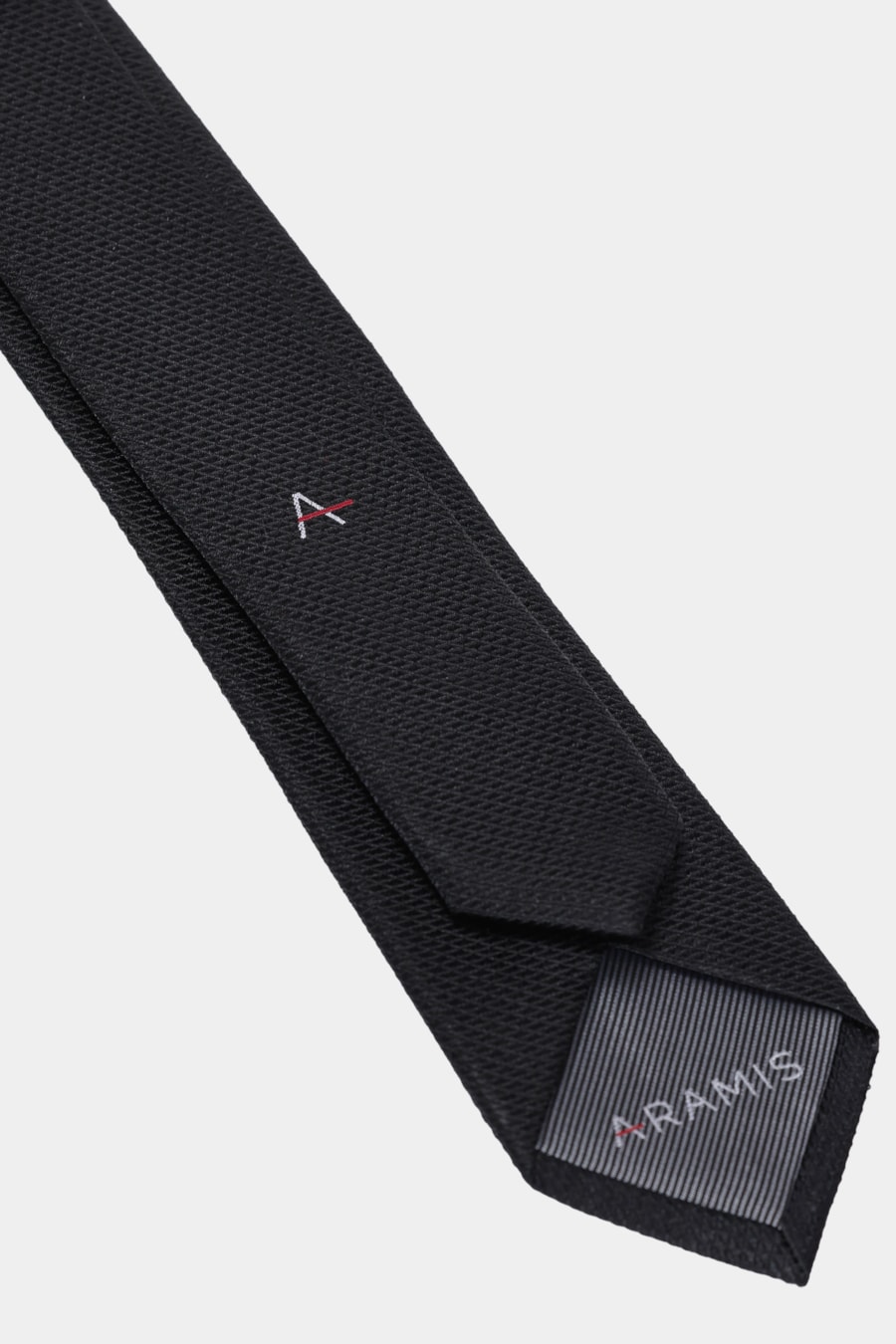Gravata Jacquard Seda Triangle Preto — foto 4 de 5