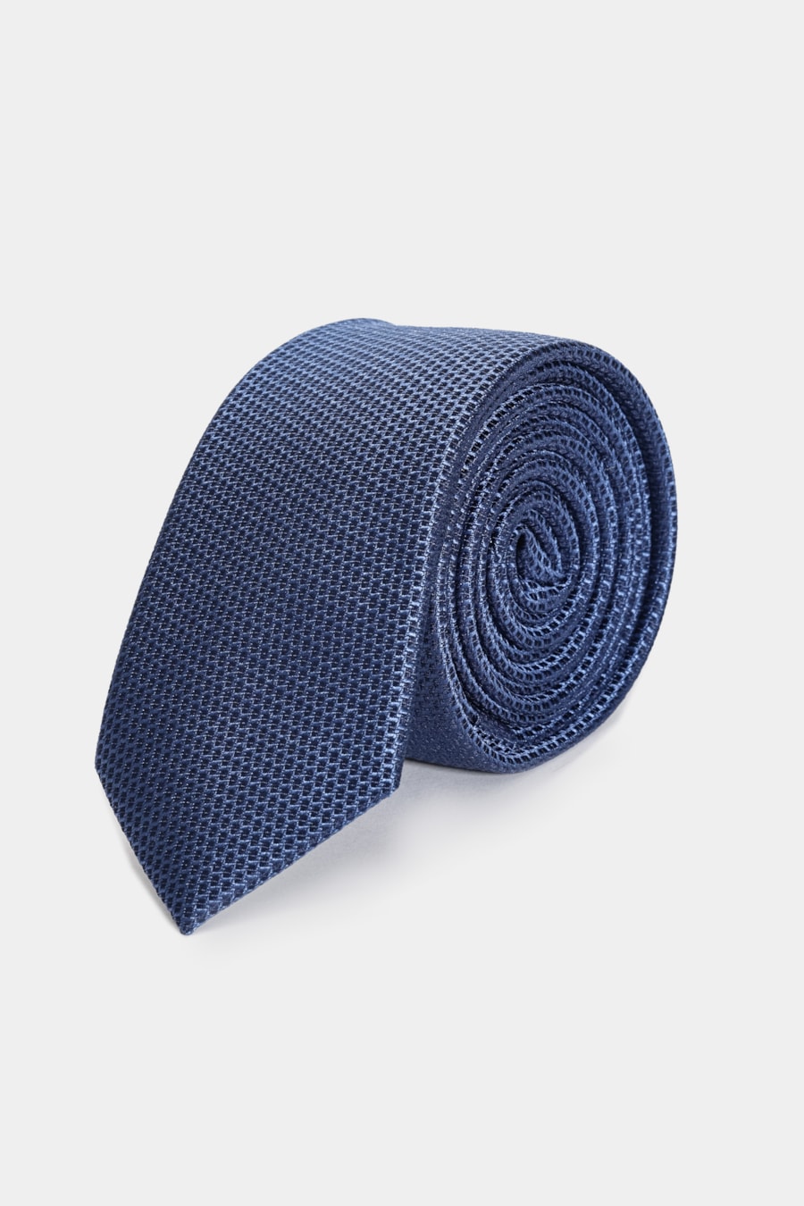 Gravata Jacquard Seda Waves Marinho — foto 1 de 3