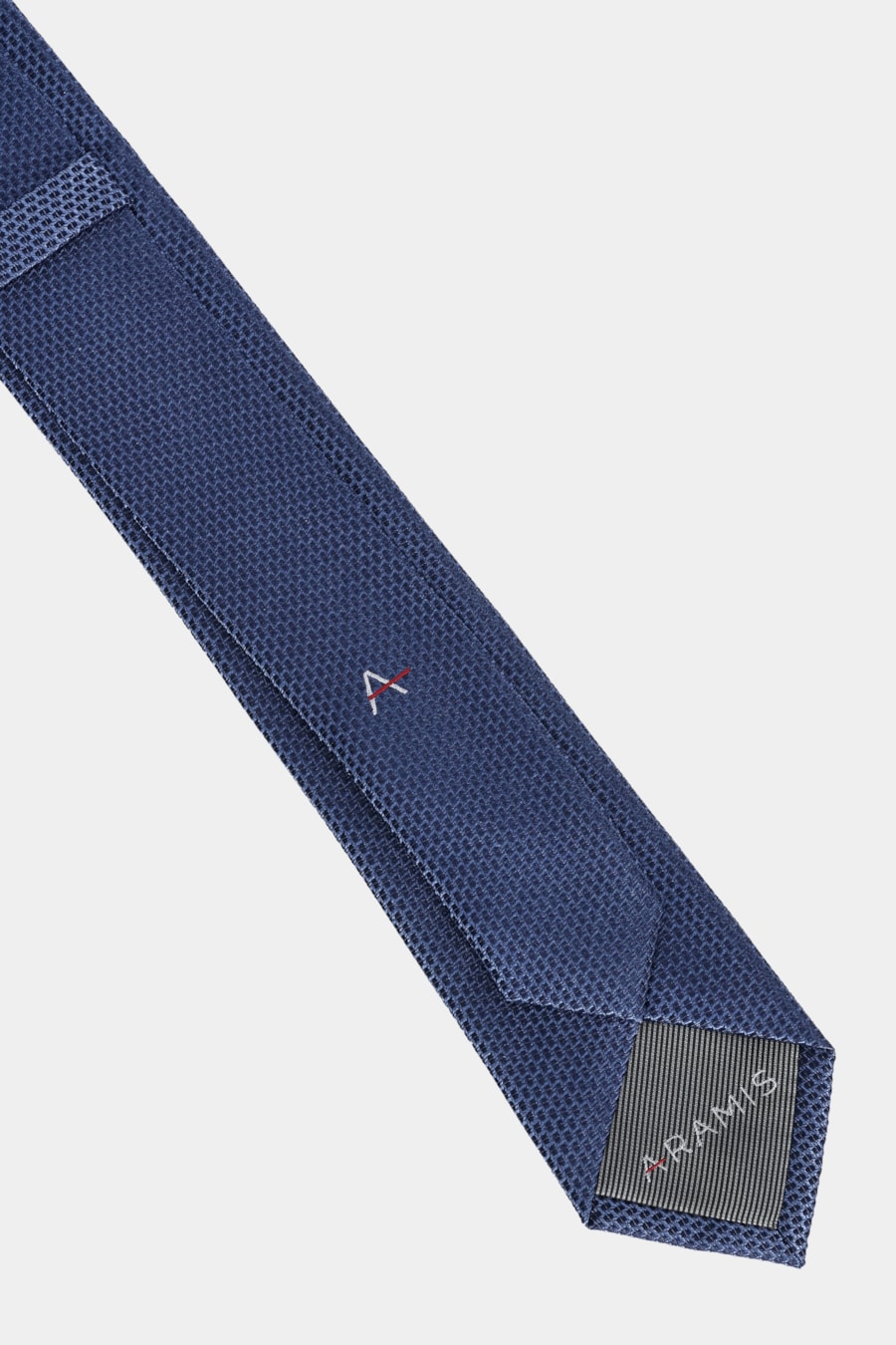 Gravata Jacquard Seda Waves Marinho — foto 3 de 3