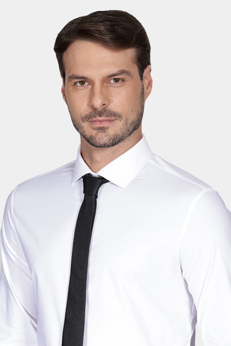 Gravata Jacquard Seda Waves Preta