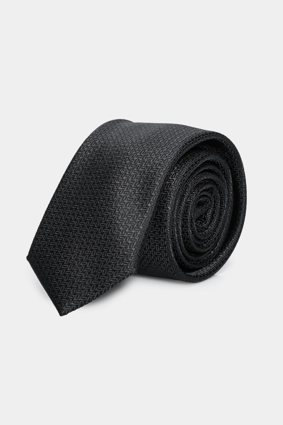 Gravata Maquinetado 6 Cm Preto — foto 2 de 4
