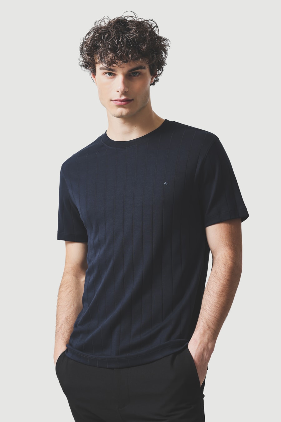 Interlock Listra T-Shirt Marinho — foto 1 de 5