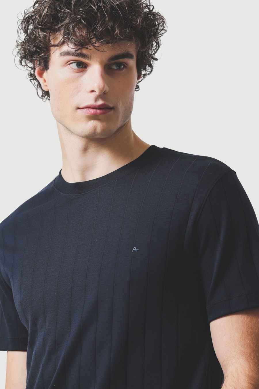Interlock Listra T-Shirt Marinho — foto 3 de 5