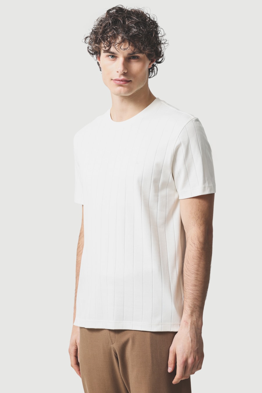 Interlock Listra T-Shirt Off White — foto 1 de 5