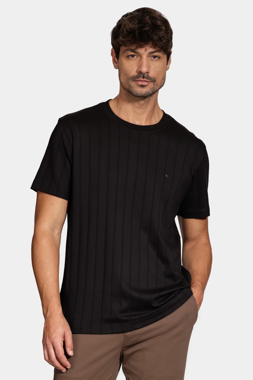 Interlock Listra T-Shirt Preto