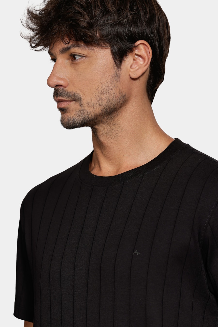 Interlock Listra T-Shirt Preto — foto 3 de 5