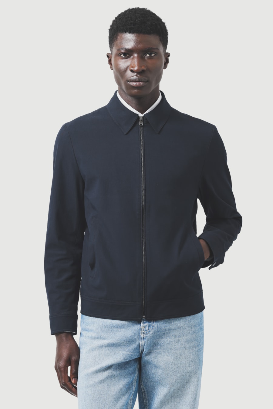 Jaqueta Básica Tech Twill Marinho — foto 1 de 6